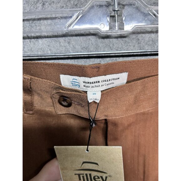 Tilley Wanderer Halifax Pants Wanderer Collection Brown Size 30 NWT - Picture 3 of 10